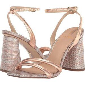 Sam Edelman Women's Kia Heel Sandals Rose Gold Size 6.5 M